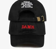 Czapki i chusty sportowe męskie - Czapka z daszkiem DAMN Kendrick Lamar czarna prezent - miniaturka - grafika 1