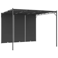 Altany ogrodowe - vidaXL Altana ogrodowa z zasłoną boczną, 3 x 3 x 2,25 m, antracytowa 47995 - miniaturka - grafika 1