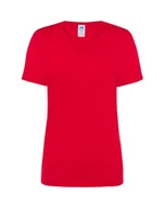 Odzież robocza - T-shirt Damski czerwony dekolt w serek roz. M - miniaturka - grafika 1
