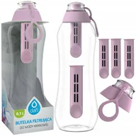 Butelki filtrujące - Butelka bidon do wody Dafi Soft jagodowa 0,7l 5x wkład filtrujący nakrętka - miniaturka - grafika 1