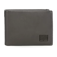 Portfele - Pepe Jeans Marshal Portfel Poziomy z portmonetką Szary 11x8x1 cms Skóra, Szary, Talla única, Portfel poziomy z portmonetką - miniaturka - grafika 1