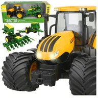 Zabawy w naśladowanie dorosłych - Duży Traktor Ciągnik Rolniczy z Siewnikiem LED i Dźwiękiem dla Dzieci Z1005 - miniaturka - grafika 1