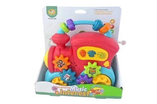 Pianinko w kształcie lokomotywy - Instrumenty muzyczne dla dzieci - miniaturka - grafika 1