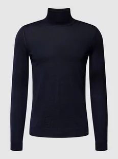 Sweter z dzianiny z golfem model ‘Musso’ - Swetry męskie - miniaturka - grafika 1