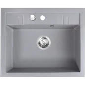 Zlewozmywaki - Ferro MEZZO II granitowy 1-kom. Szary DRGM1/48/58GA - miniaturka - grafika 1