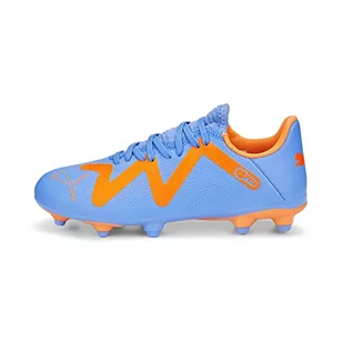 PUMA Future Play FG/AG JR buty piłkarskie, niebieski, błyszczący, biały, pomarańczowy, 45 EU - Piłka nożna - miniaturka - grafika 1