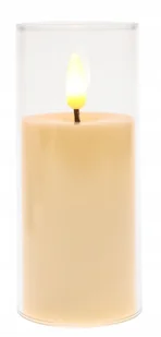 ŚWIECA LED 12,5cm Na Baterie Wkład do ZNICZA Efekt PŁOMIENIA Świeczka 4380 - Lampiony i znicze - miniaturka - grafika 1