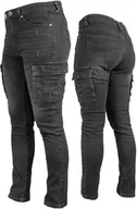 Odzież robocza - Wytrzymałe spodnie męskie JEANS BOJÓWKI robocze jeansy z przetarciami r. 52 - miniaturka - grafika 1