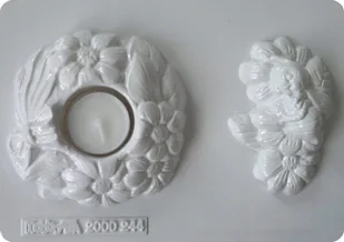 Świecznik, forma do odlewów gipsu - Świeczniki - miniaturka - grafika 1