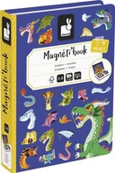 Zabawki interaktywne dla dzieci - Janod Magnetibook Smoki - miniaturka - grafika 1