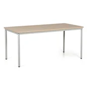 Stoły - B2B Partner Stół do jadalni TRIVIA, jasnoszara konstrukcja, 1600 x 800 mm, brzoza 555432 - miniaturka - grafika 1