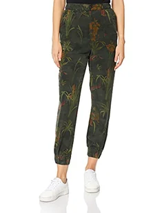 Desigual Damskie spodnie moro, zielony, XS - Spodnie damskie - miniaturka - grafika 1