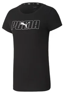 Koszulka damska Puma Rebel Graphic Tee r.S czarna - Koszulki i topy damskie - miniaturka - grafika 1