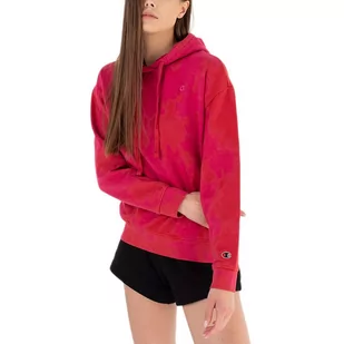 Bluza Champion Hooded Sweatshirt 116071-PS025 - czerwona - Bluzy sportowe damskie - miniaturka - grafika 1