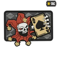 Odzież taktyczna i umundurowanie - M-Tac - Naszywka Morale Patch - Joker Skull 3D PVC - Czarny - 51120000 - miniaturka - grafika 1