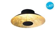 Lampy sufitowe - Nave Plafon LAMPA sufitowa FIRENZE 1265358 metalowa OPRAWA okrągła LED 13W industrialna złota czarna 1265358 - miniaturka - grafika 1
