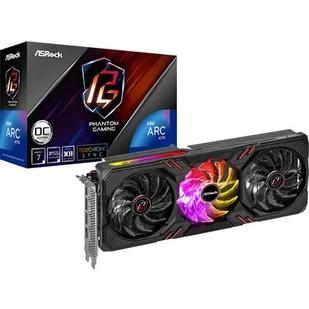 ASrock Intel Arc A770 Phantom Gaming OC 16GB GDDR6 256bit A770 PG 16GO - Karty graficzne - miniaturka - grafika 1