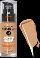 Podkłady do twarzy - REVLON ColorStay With Pump Makeup Combination/oily Skin 220 Natural Beige 30ml - miniaturka - grafika 1