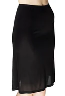 Bielizna nocna - Gładka półhalka Liwia damska pod spódnicę czarny 36 - miniaturka - grafika 1