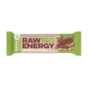 Bombus BIO Baton RAW ENERGY BIO orzech ziemny-kakao BEZGL. BIO 50 g - Batony proteinowe - miniaturka - grafika 1