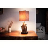 Lampy stojące - Invicta Lampa biurkowa Organic Nature 45 cm brązowy 40402 - miniaturka - grafika 1