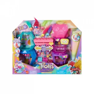 Mattel, Zestaw Dreamworks Trolls Band Together z małą lalką królowej Poppy i ponad 25 akcesoriami - Figurki dla dzieci - miniaturka - grafika 1