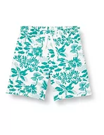 Kąpielówki dla chłopców - Petit Bateau Boisko do pływania dla chłopców, Biały prawoślaz/zielony gazon, 6 lat - miniaturka - grafika 1