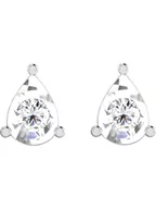 Kolczyki - Diamant Vendôme Złote kolczyki-wkrętki z diamentami - miniaturka - grafika 1