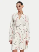 Sukienki - Tommy Hilfiger Sukienka koktajlowa WW0WW44664 Biały Regular Fit - miniaturka - grafika 1