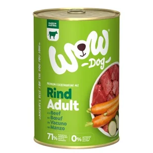 WOW Adult 6 x 400 g Wołowina z marchwią - Mokra karma dla psów - miniaturka - grafika 1