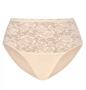 Majtki bawełniane wysokie Violetta beżowe, Teyli - Majtki damskie - miniaturka - grafika 1