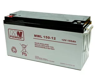 Akumulator żelowy 12V/150Ah MWL Pb 483 × - Akumulatory ogólnego zastosowania - miniaturka - grafika 1