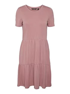VERO MODA Damska sukienka mini VMFILLI Calia SS krótka sukienka GA NOOS, Nostalgia Rose, M - Sukienki - miniaturka - grafika 1