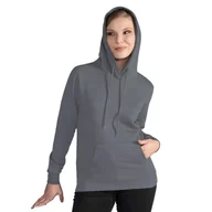Bluzy sportowe damskie - Damska Gładka Bluza Sportowa Przez Głowę Kaptur - miniaturka - grafika 1