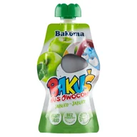 Zdrowa żywność - Bakuś Do Kieszonki Mus Owocowy Jabłkowy-Jabłkowy 90G - miniaturka - grafika 1