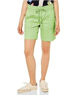 Street One bermudy damskie bawełniane, Soft Peppy Green, 38W - Spodenki damskie - miniaturka - grafika 1