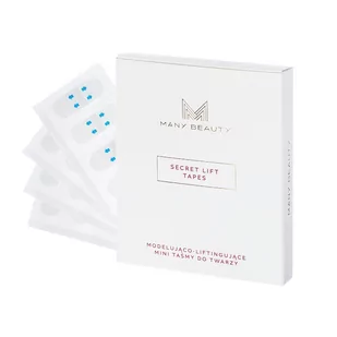 Many Beauty Many Beauty - Secret Lift Tapes - Modelująco-liftingujące mini taśmy do twarzy - 40 sztuk - Akcesoria do oczyszczania twarzy - miniaturka - grafika 1