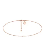 Naszyjniki - Choker z różowego złota z kuleczkami - miniaturka - grafika 1