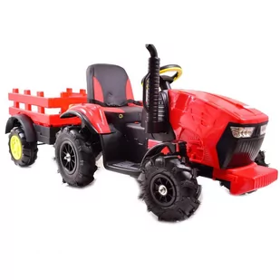 MEGA TRAKTOR Z PRZYCZEPĄ, KOŁA POMPOWANE, MIĘKKIE SIEDZENIE, PILOT,NOWOCZESNY PANEL, FUNKCJA BUJANIA/TT990D - Pojazdy elektryczne dla dzieci - miniaturka - grafika 1
