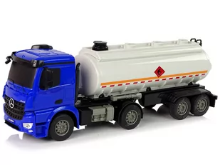 Ciężarówka Cysterna R/C Mercedes Arocs Niebieska 1:26 Woda - Zabawki zdalnie sterowane - miniaturka - grafika 2