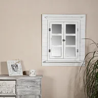 Lustra - Mucola lustro ścienne z żaluzjami lustro rama obrazu lustro okno ramka na zdjęcia shabby lustroReplika acyjne lustro szafa lustro - biały - miniaturka - grafika 1