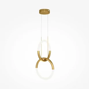 Ledowa wisząca lampa Node MOD165PL-L18G3K 18W ringi białe złote - Lampy sufitowe - miniaturka - grafika 1