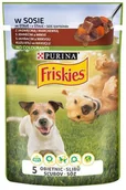 Mokra karma dla psów - Friskies Dog Adult Jagnięcina i marchewka w sosie saszetka 85g - miniaturka - grafika 1
