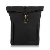 Plecaki - Pojemny czarny plecak męski vege paolo peruzzi e-06-bl - miniaturka - grafika 1