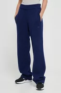 Spodnie damskie - adidas Originals spodnie dresowe bawełniane kolor granatowy gładkie - miniaturka - grafika 1