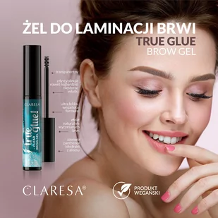 Claresa - Żel do laminacji brwi 01 TRUE GLUE! transparent - Akcesoria i kosmetyki do stylizacji brwi - miniaturka - grafika 2