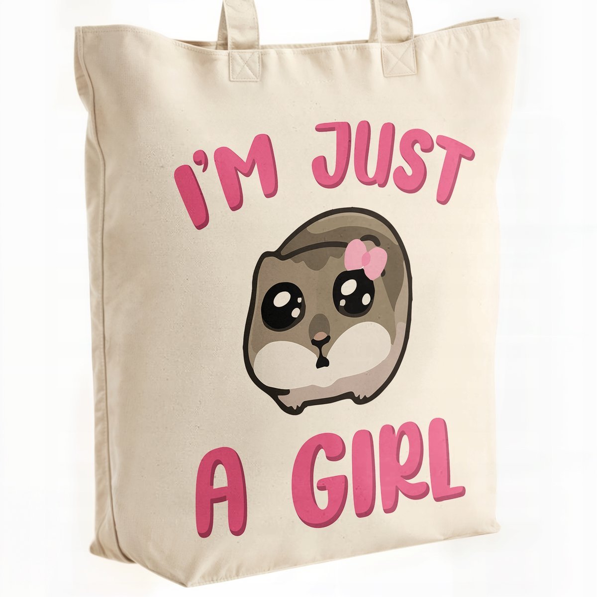 Torba bawełniana premium I'm Just A Girl Mem Zabawny Prezent
