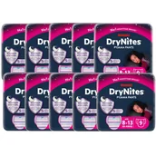 Pieluchy - Huggies Pieluchomajtki na noc 8-13 lat Drynites Girl (30-48 kg) Zestaw 10 x 9 szt. - miniaturka - grafika 1