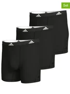 Majtki męskie - adidas Bokserki (3 pary) w kolorze czarnym - miniaturka - grafika 1