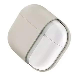 Etui ochronne na słuchawki UNIQ etui Lino AirPods Pro 2 gen Silicone beżowy/beige ivory - Akcesoria do słuchawek - miniaturka - grafika 3